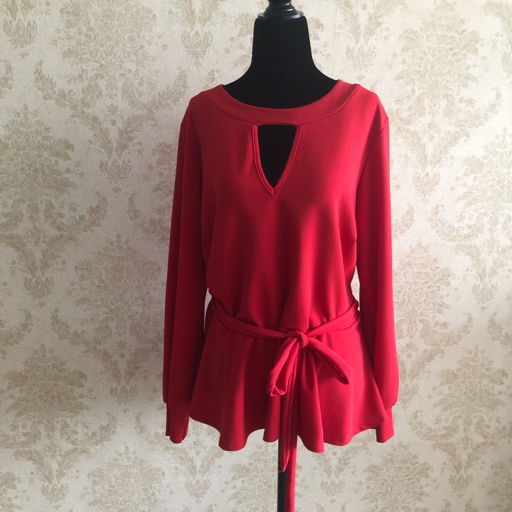 BNWT Ashley Stewart peplum blouse